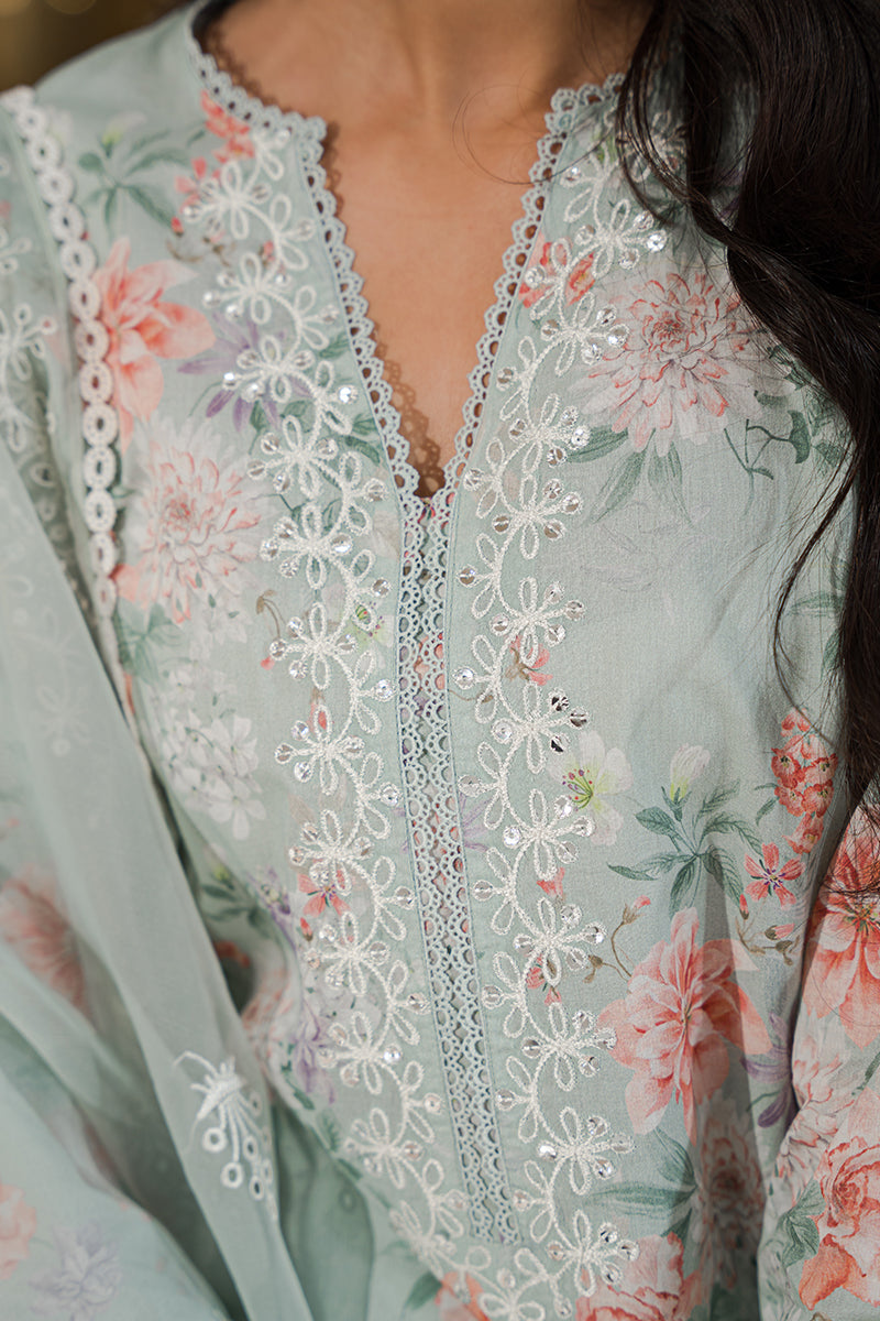 PEARL FLORAL-3 PIECE EMBROIDERED LAWN SUIT