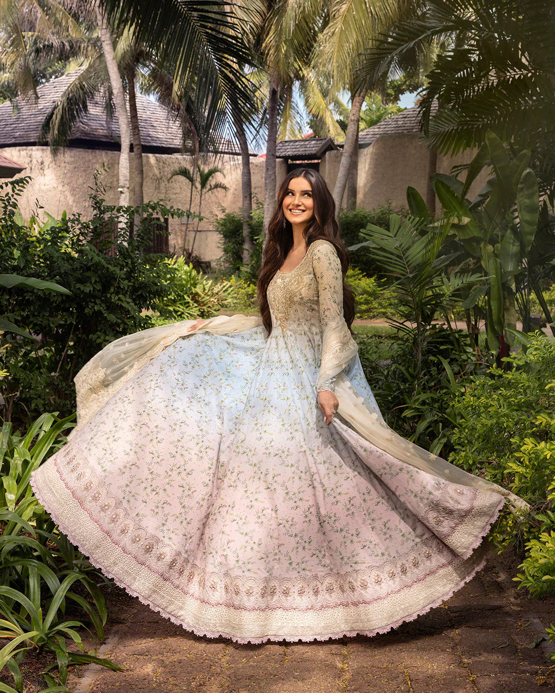 Faiza Saqlain Zinnia Luxury Lawn '25 - Freesia
