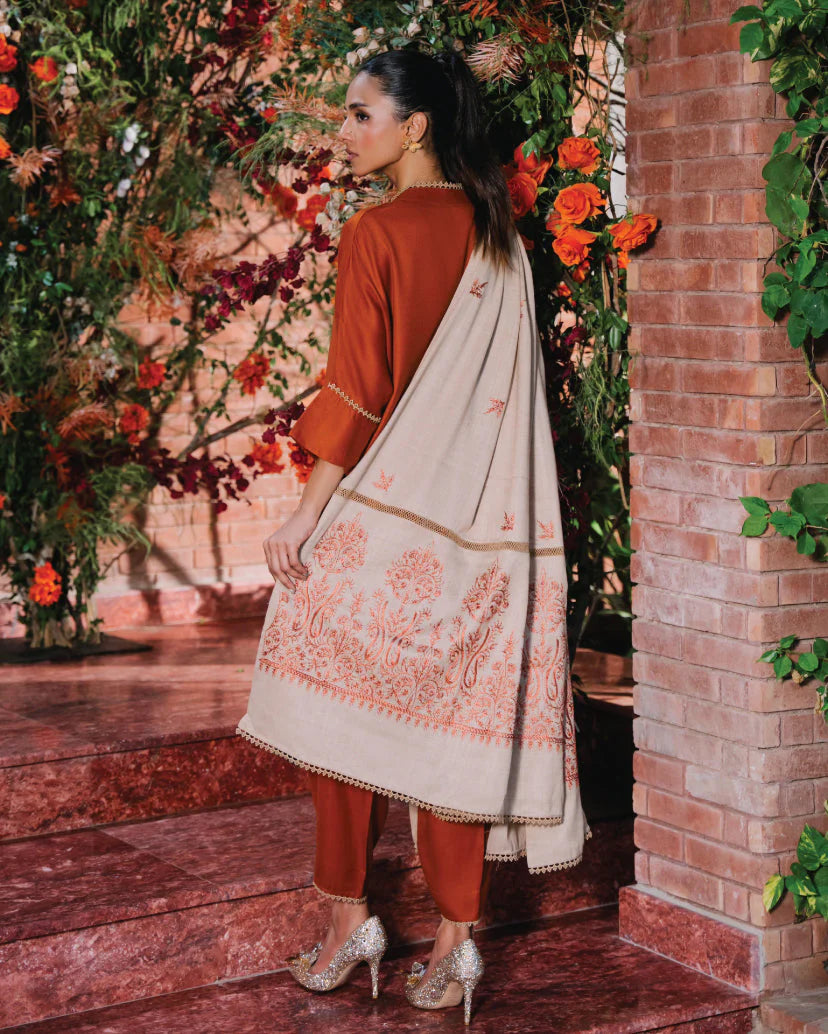 Nia Mia Pashmina/Velvets'24 - Pashmina Rust