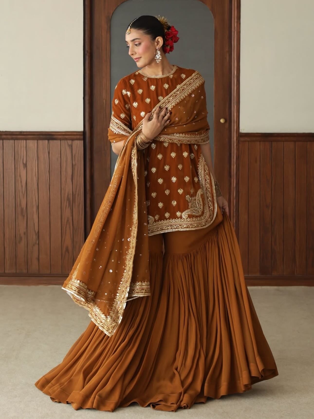 BURNT SIENNA OUTFIT | BASHAASH’25 | DYOT