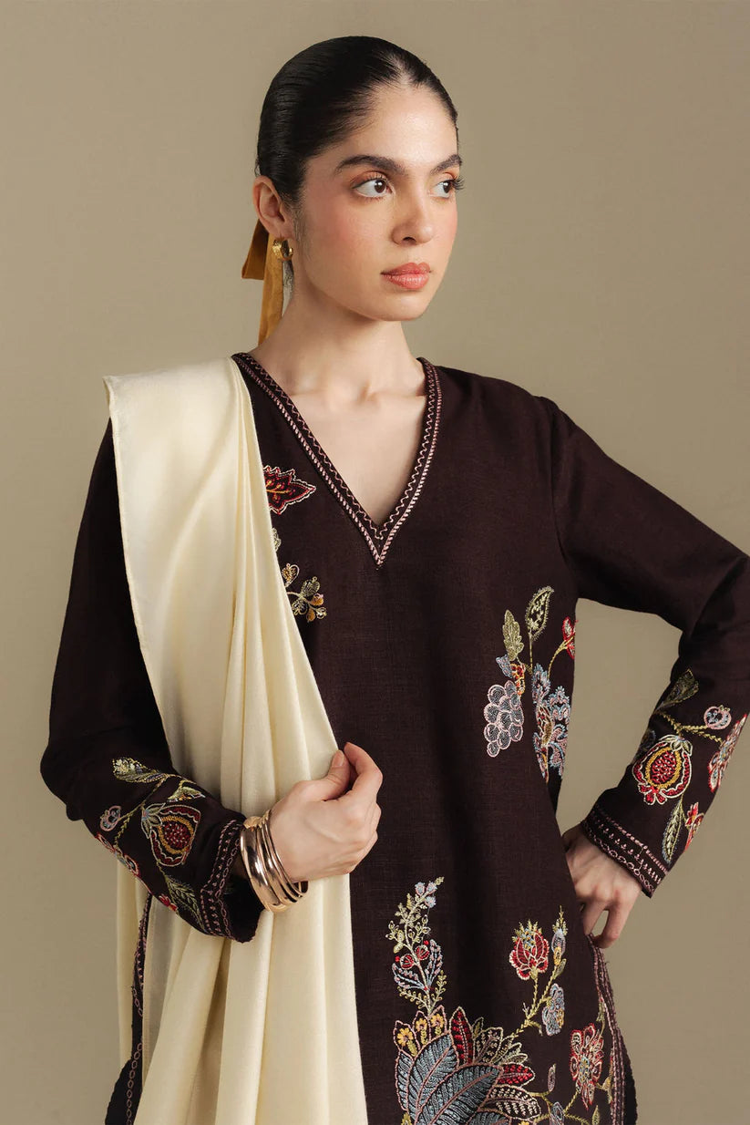 BERRY-3A | Coco Winter Unstitched’25 | Zara Shahjahan