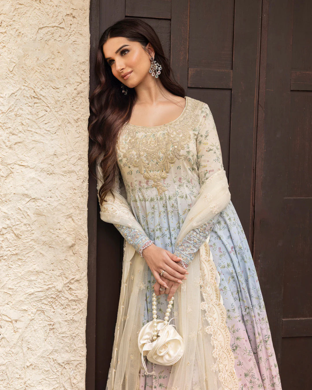 Faiza Saqlain Zinnia Luxury Lawn '25 - Freesia