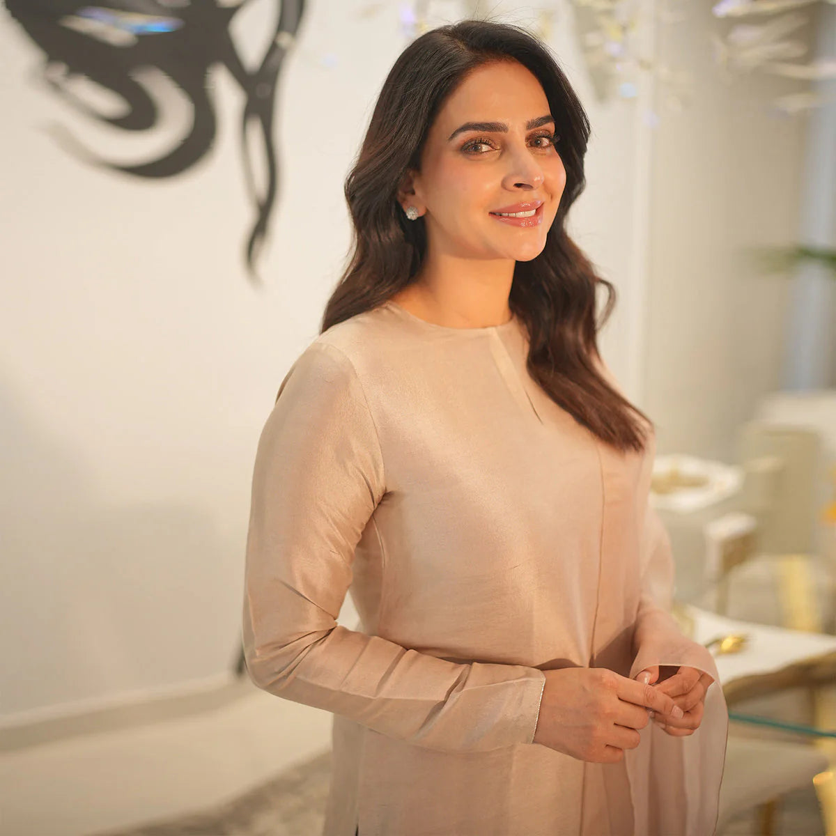 Sadaf Kanwal Personalised '25 - Saba Qamar Beige