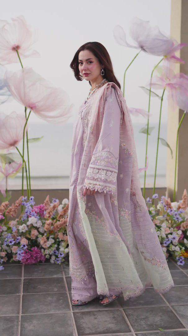 Qalamkar Luxury Lawn | Sahil 2025 | FK-09 EVELYN