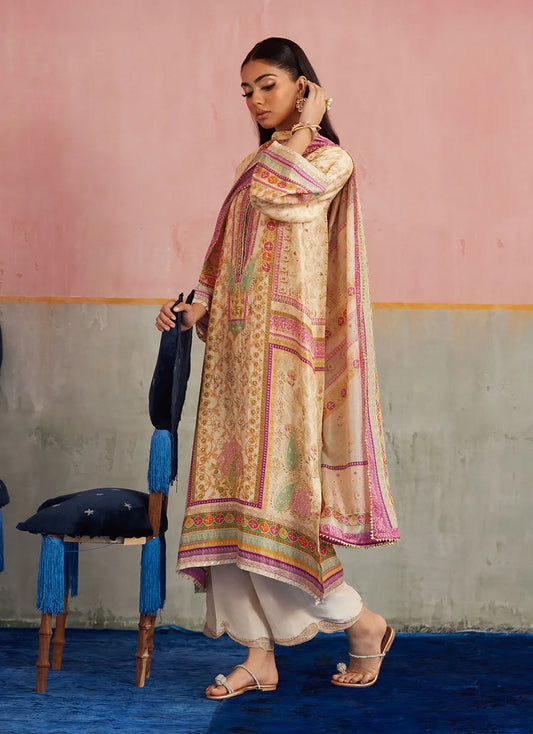 Farah Talib Aziz Mayna Festive Prints '25 - Vivi Shirt And Dupatta