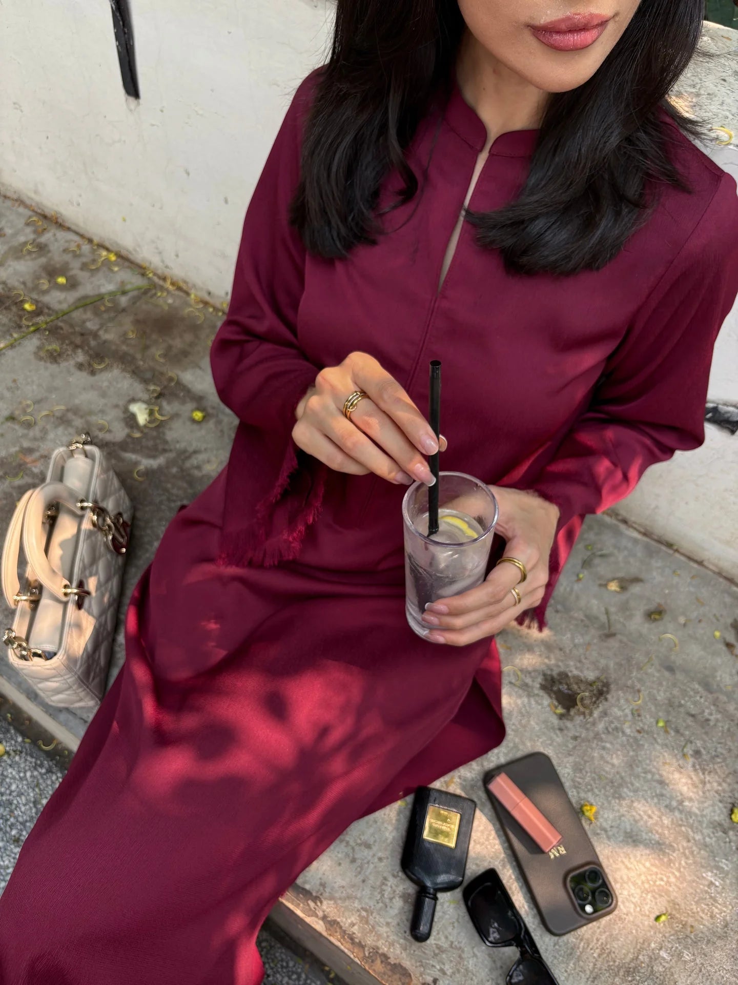 Sak Atelier Burgundy Carlo Set