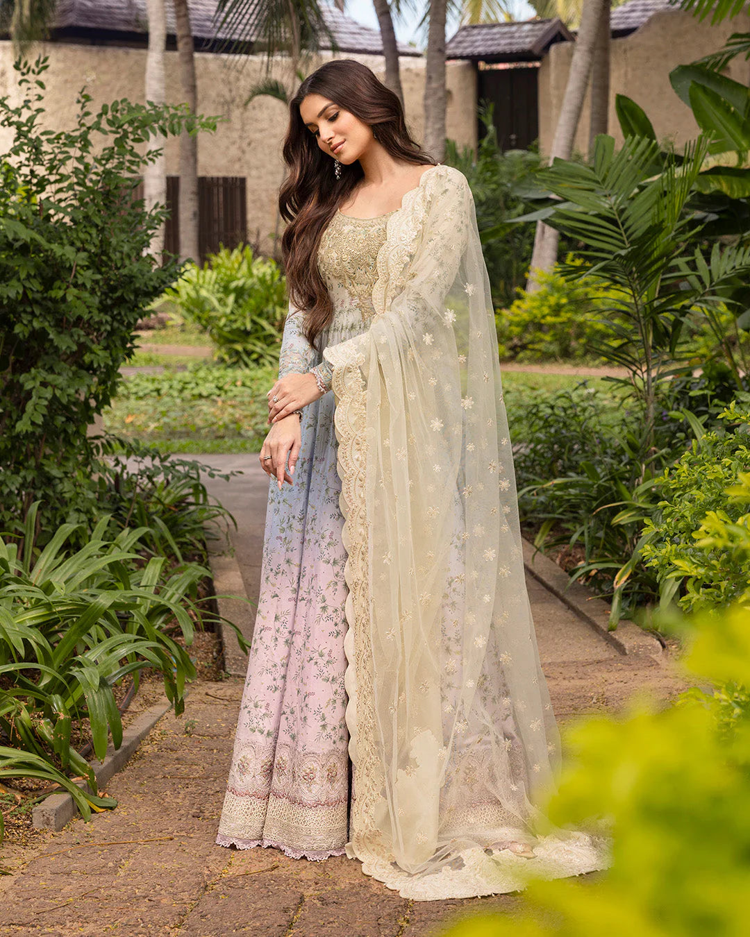 Faiza Saqlain Zinnia Luxury Lawn '25 - Freesia