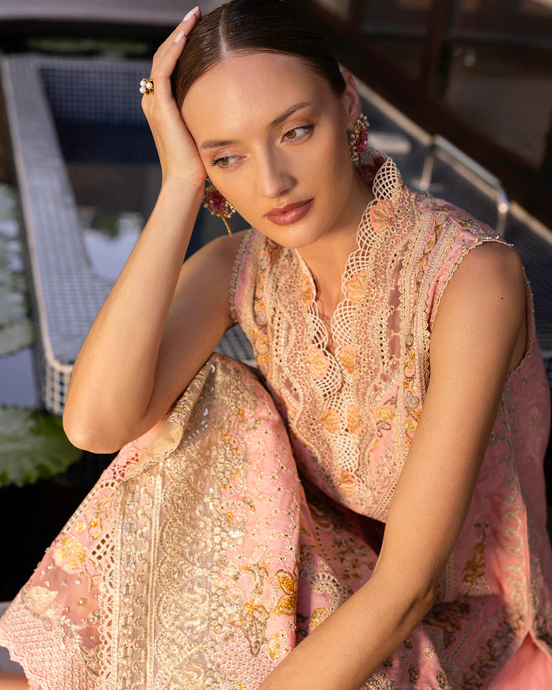 Faiza Saqlain Zinnia Luxury Lawn '25 - Peony