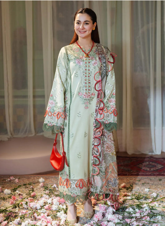 Jade Ombre X Hania Aamir Lawn 2025 - Green Set