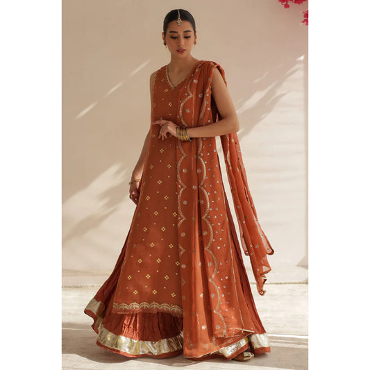 RUST OUTFIT SHARARA SET | DYOT