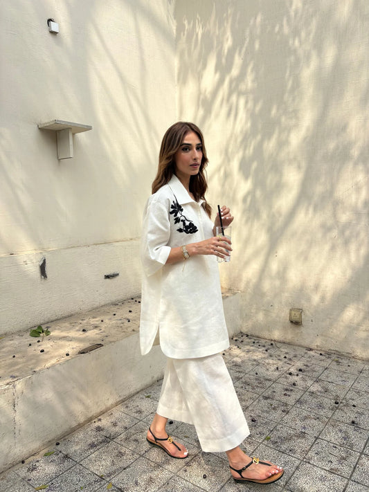 Sak Atelier Coco White Linen Set