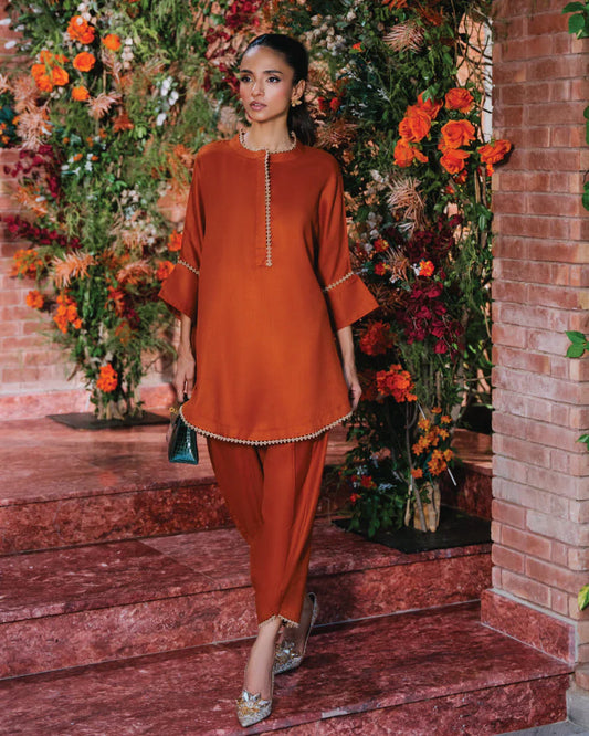 Nia Mia Pashmina/Velvets'24 - Pashmina Rust