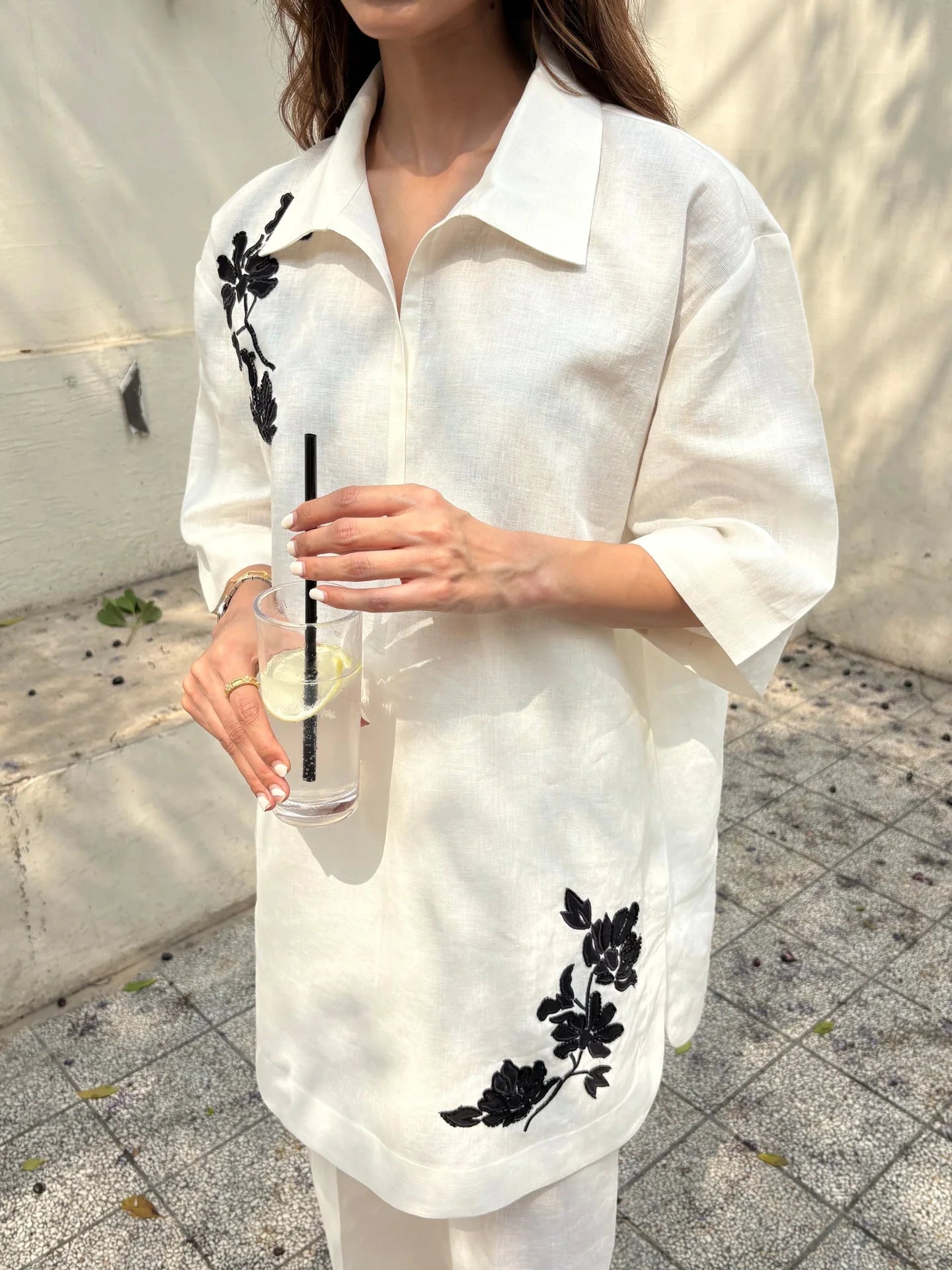 Sak Atelier Coco White Linen Set