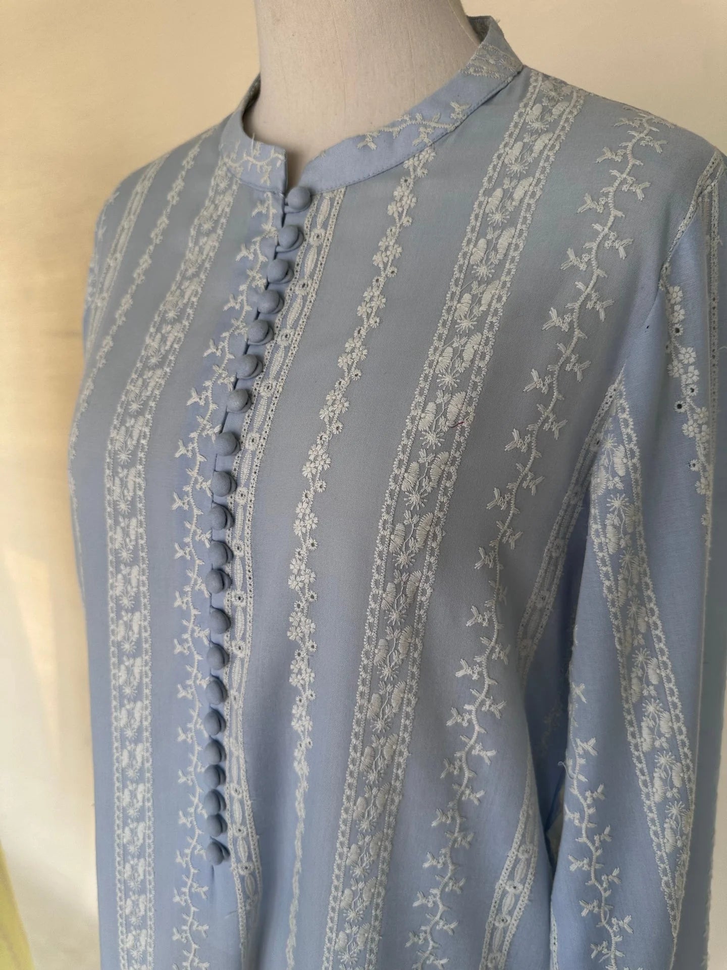 Sak Atelier Blue Chikankari Ellie Tunic