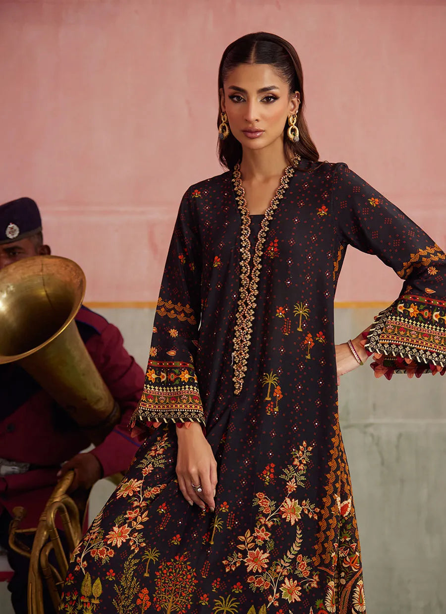 Farah Talib Aziz Mayna Festive Prints '25 - Odina Onyx Shirt