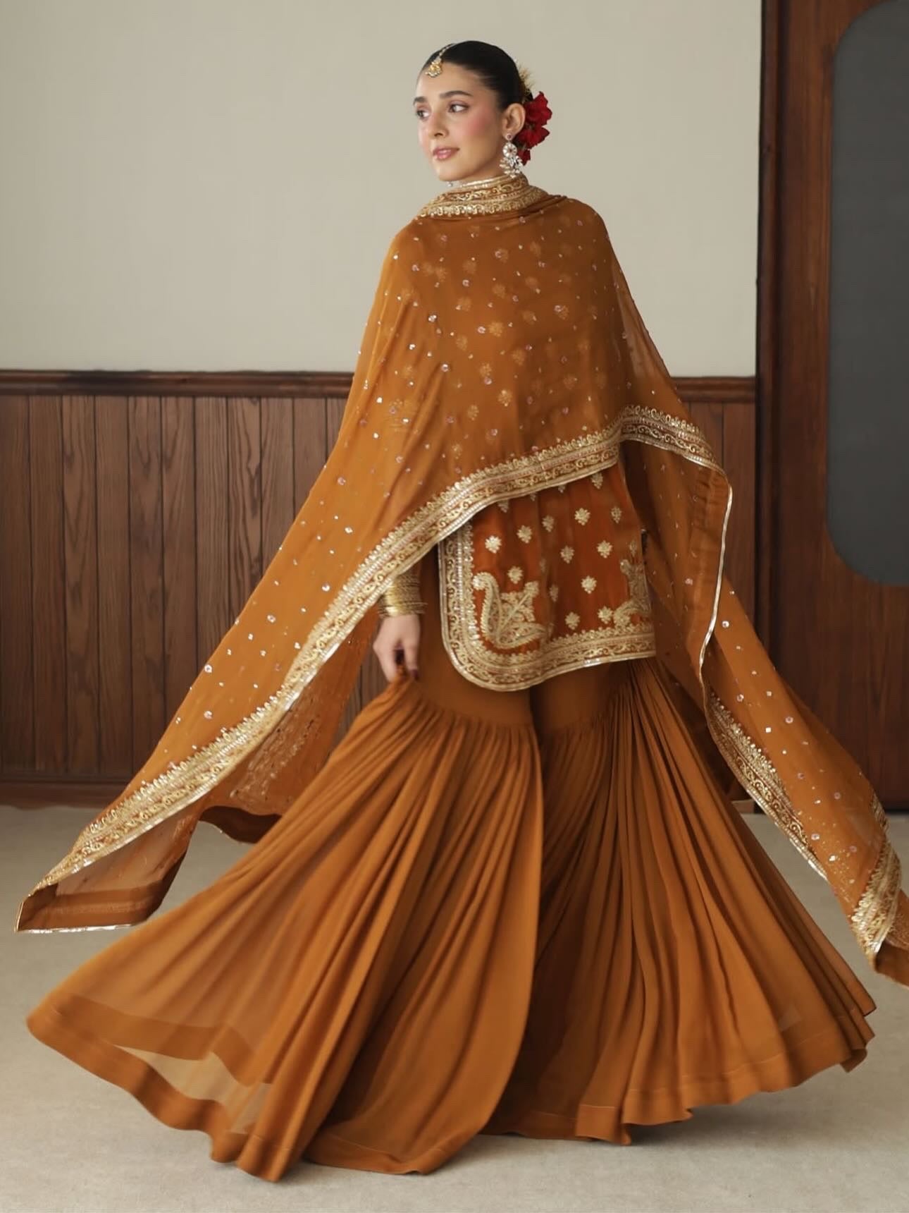 BURNT SIENNA OUTFIT | BASHAASH’25 | DYOT