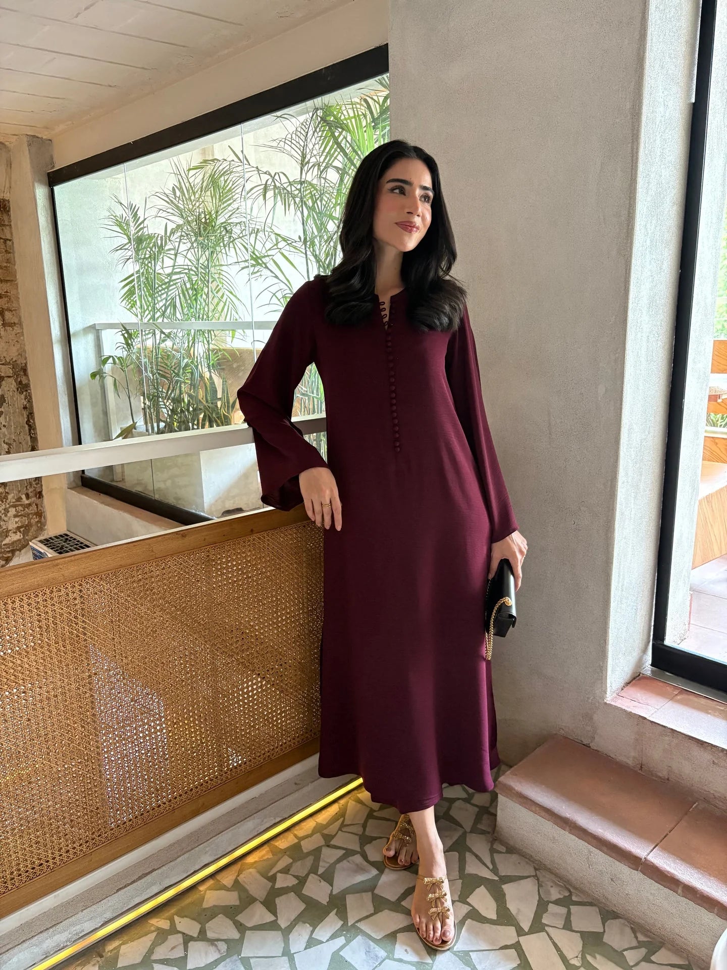 Sak Atelier Burgundy Ellie Set