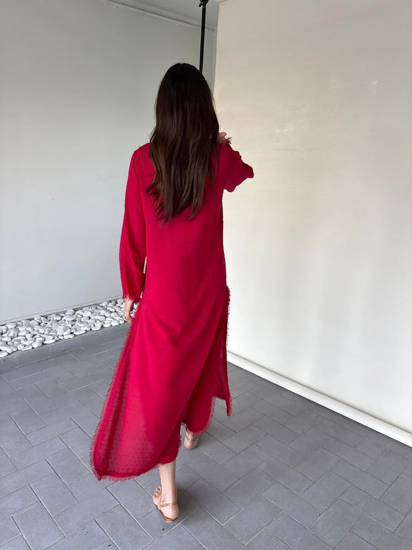 RED DHAAGA SET | Sak Atelier