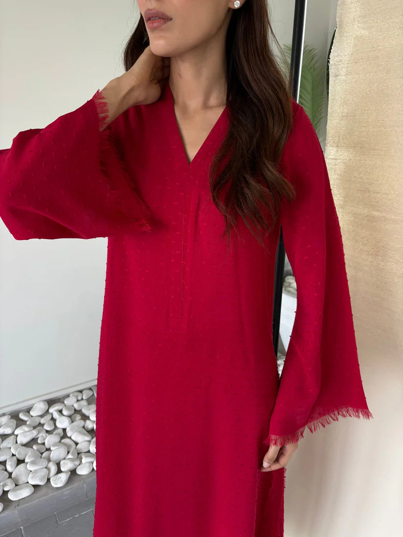 RED DHAAGA SET | Sak Atelier