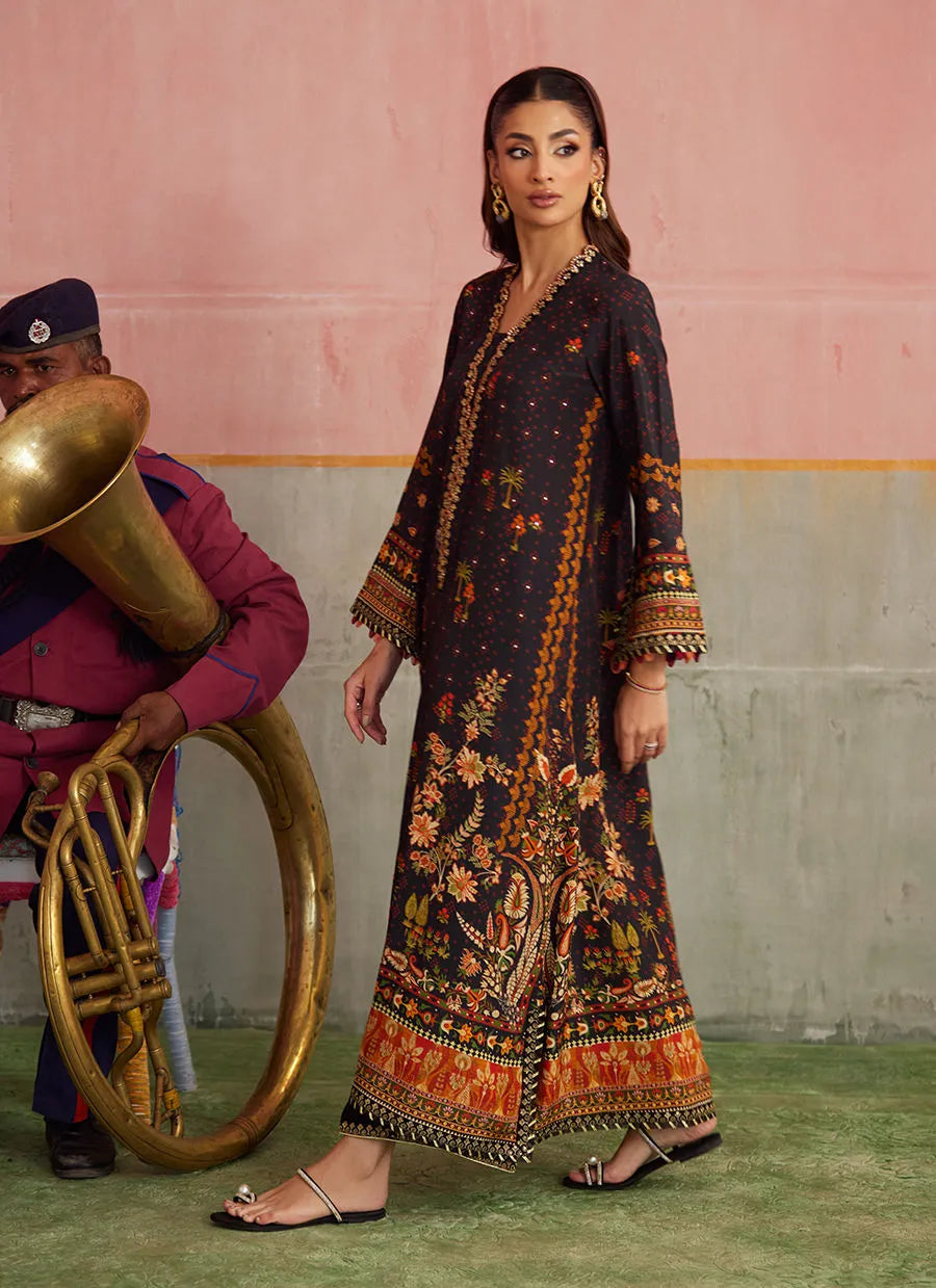 Farah Talib Aziz Mayna Festive Prints '25 - Odina Onyx Shirt
