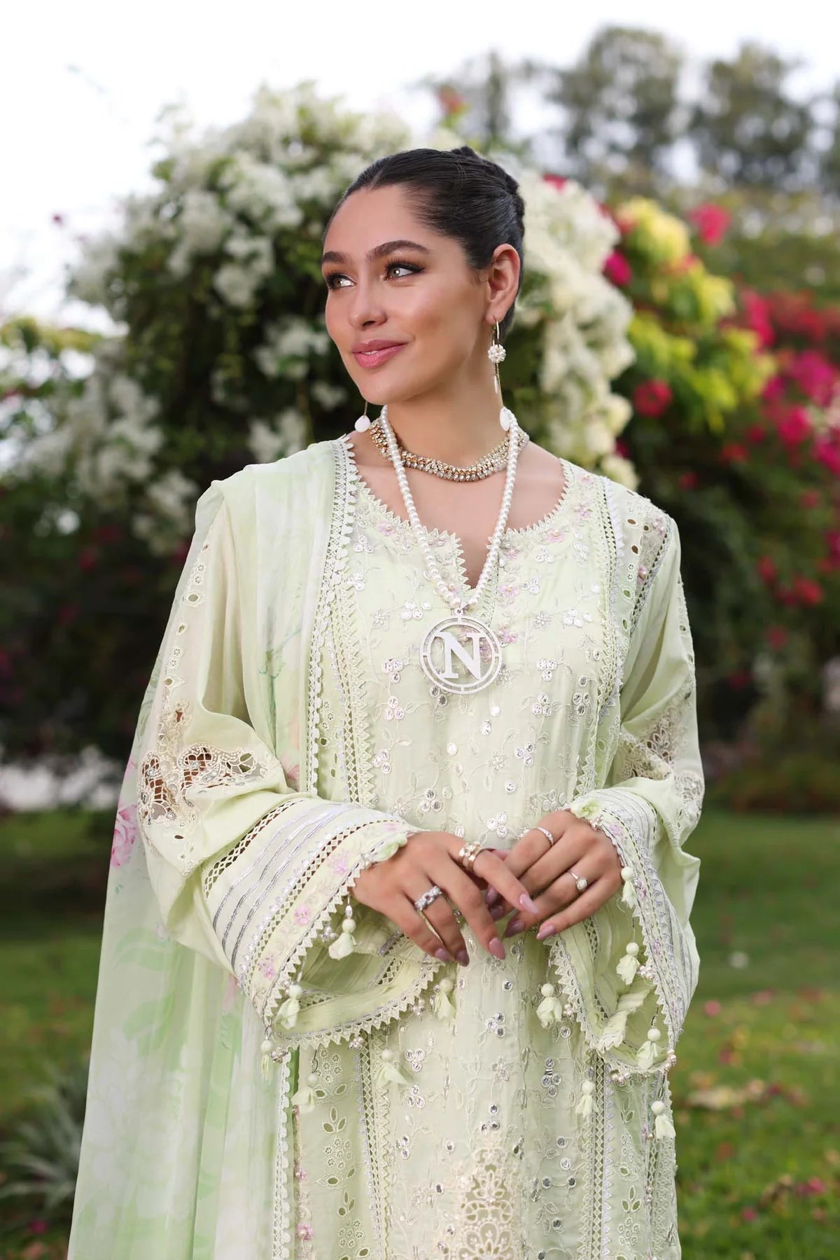 Noor Luxury Chikankari Lawn’24 | Saadi Aasad | D11-B