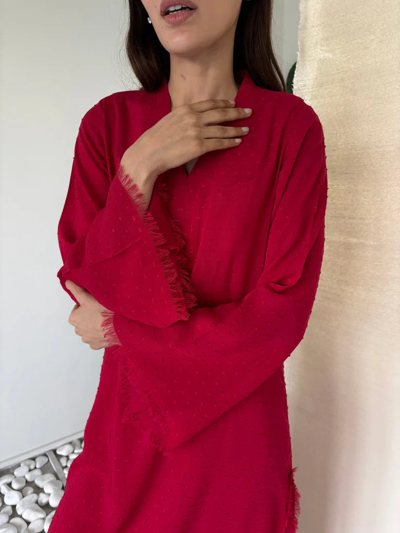 RED DHAAGA SET | Sak Atelier