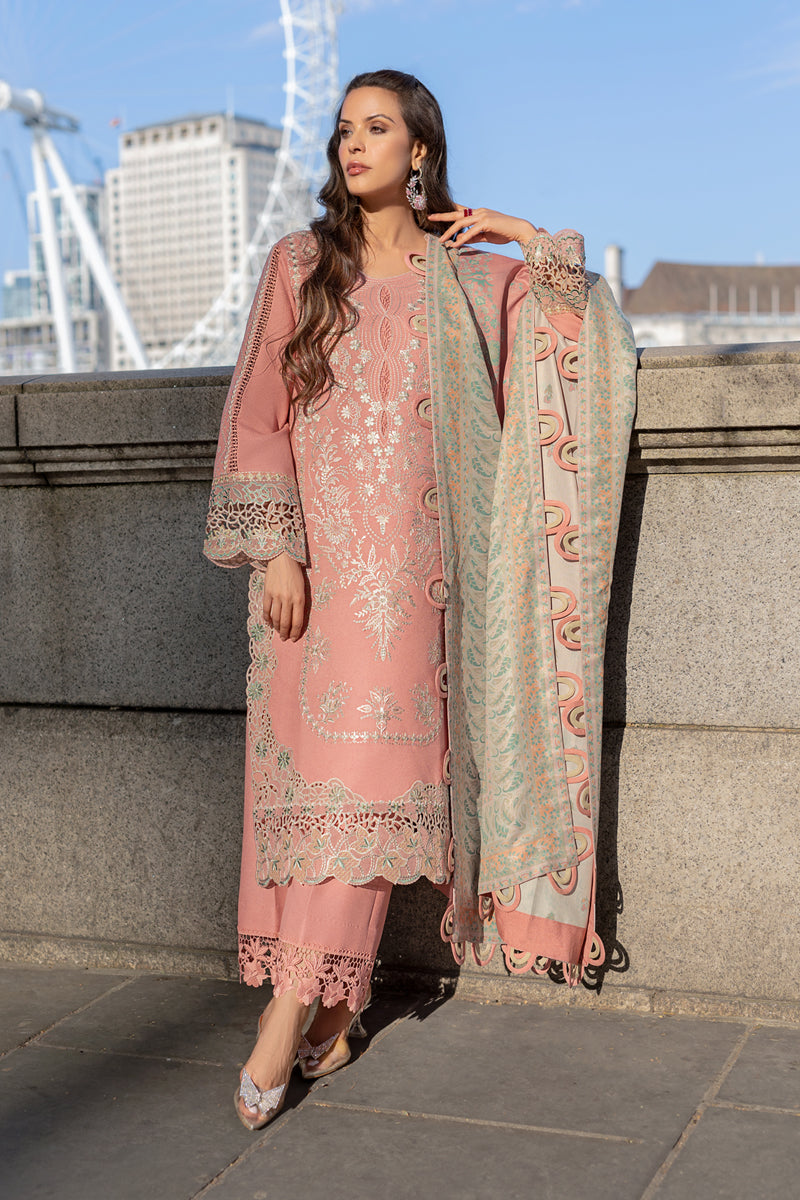 Carnation Winter Shawl Edit ’24 by Rang Rasiya | PINK SET
