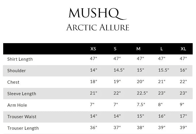 Mushq Wisteria Winters Basic Pret '24 - Arctic Allure
