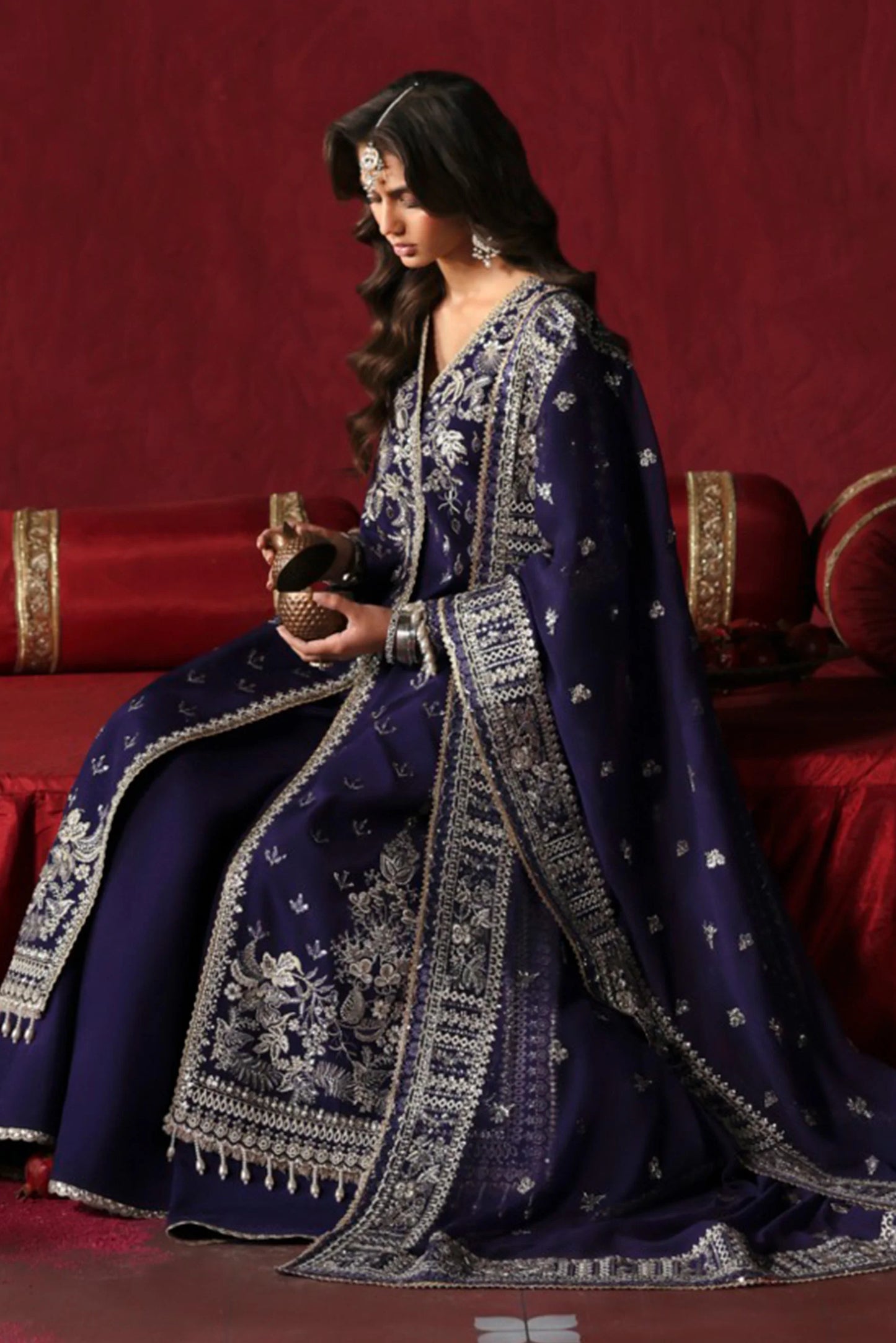 Afrozeh Divani Silk - Kaneez