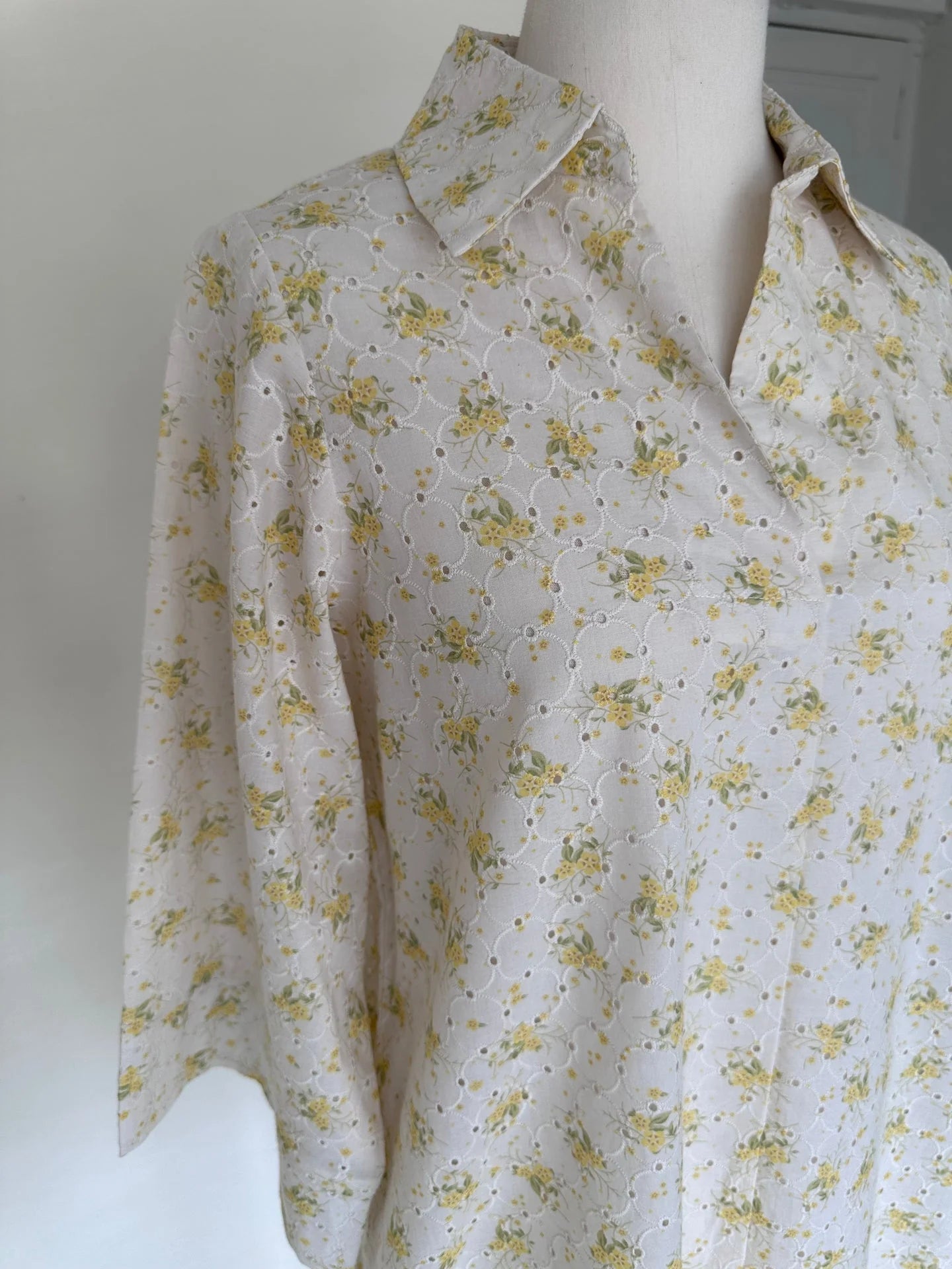 Sak Atelier Yellow Chikankari Toby Tunic