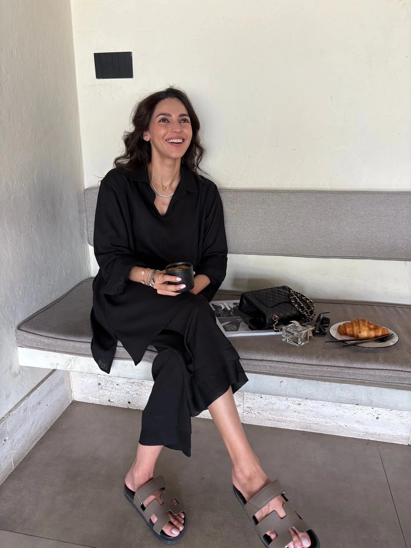 Sak Atelier Black Linen Willow Set