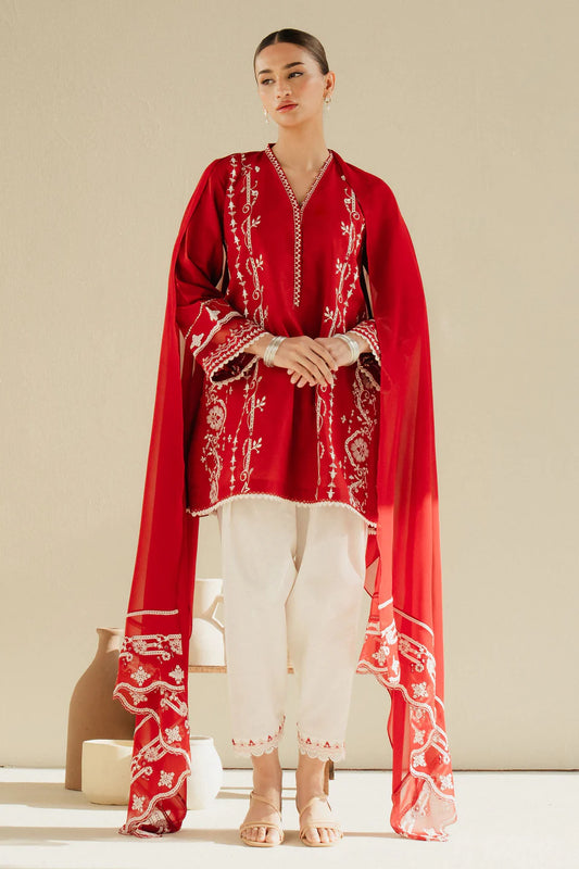 Zara Shahjahan Embroidered Pret '25 - CR25P0224