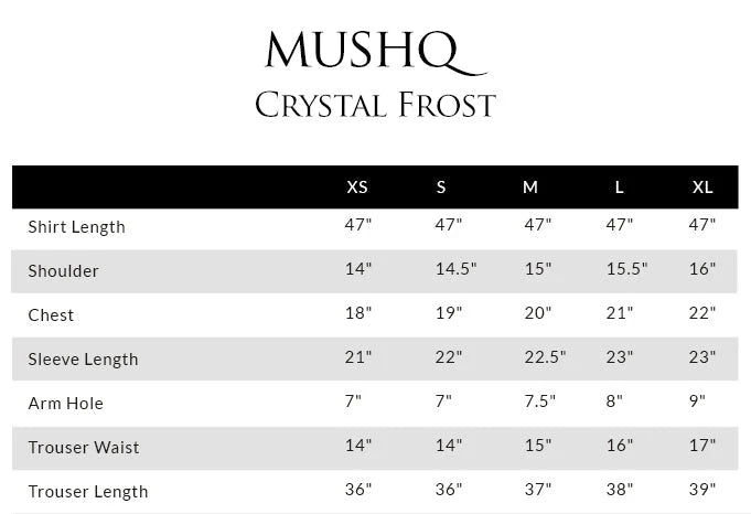 Mushq Wisteria Winters Basic Pret '24 - Crystal Frost