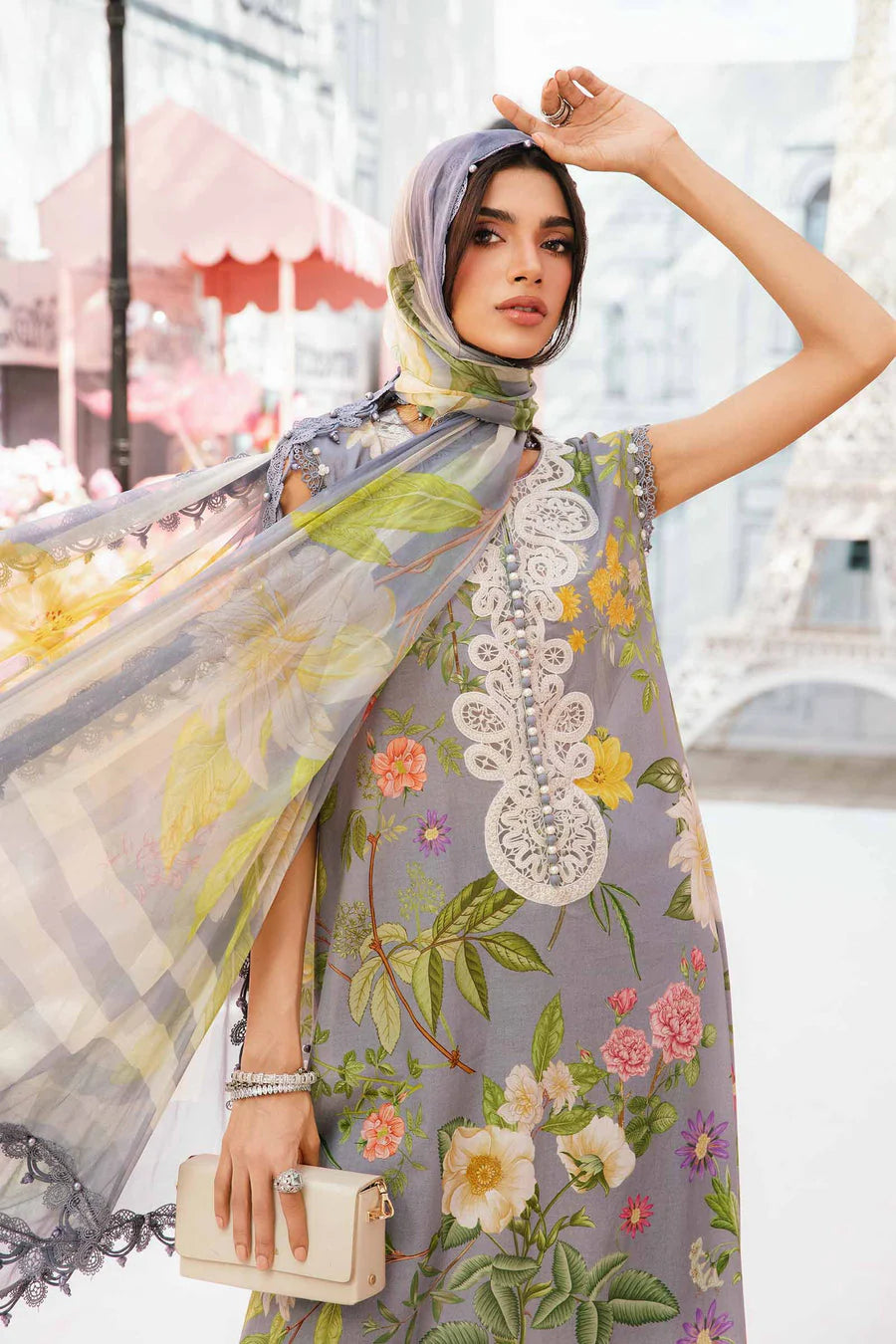 Maria.B Unstitched Mprints '25 - MPT-2604-A