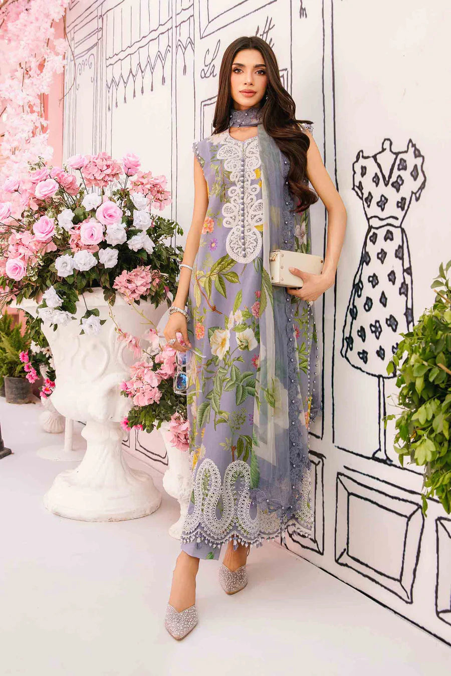 Maria.B Unstitched Mprints '25 - MPT-2604-A