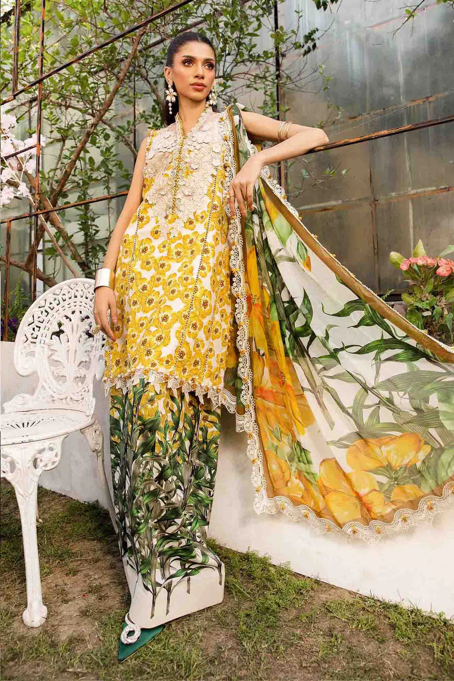 Maria.B Unstitched Mprints '25 - MPT-2606-A