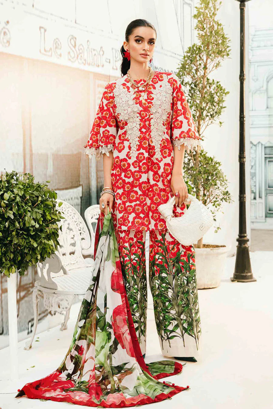 Maria.B Unstitched Mprints '25 - MPT-2606-B