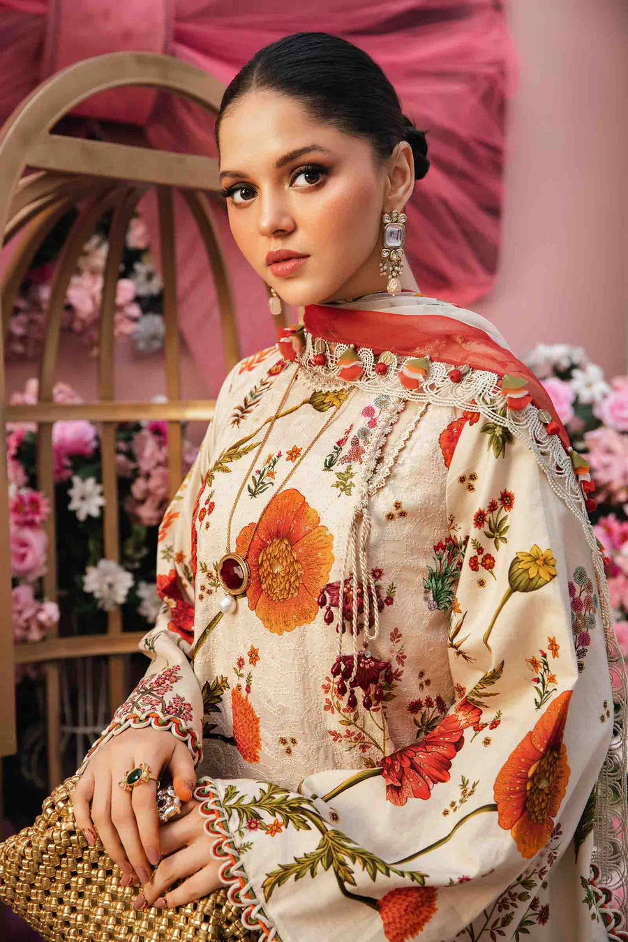 Maria.B Unstitched Mprints '25 - MPT-2607-A