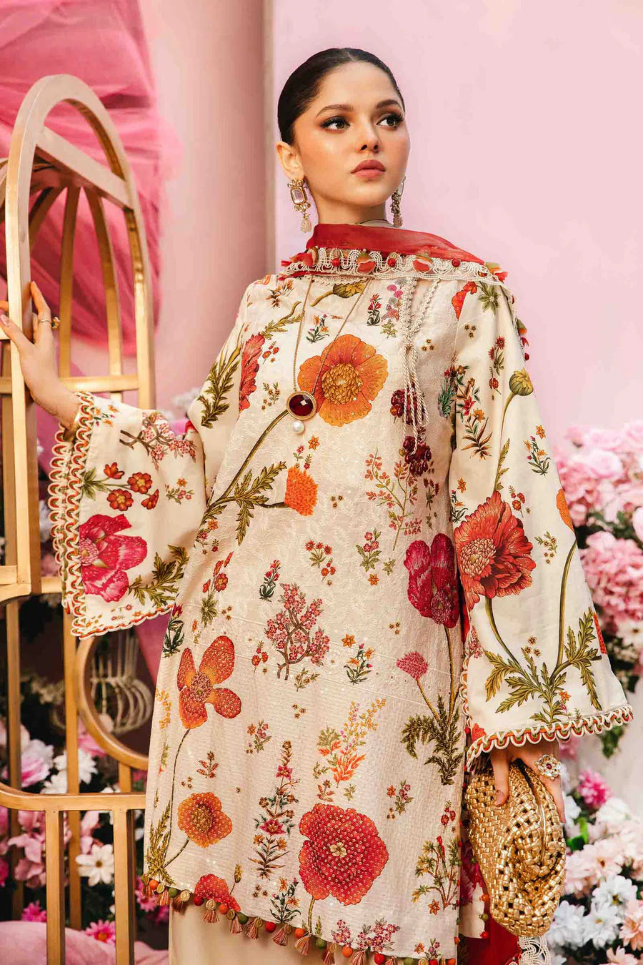 Maria.B Unstitched Mprints '25 - MPT-2607-A