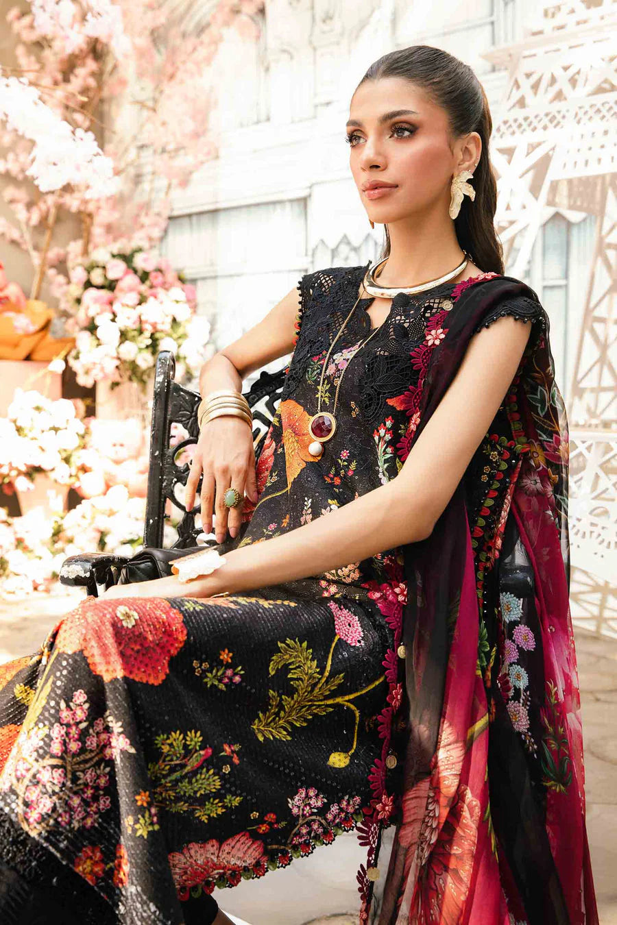 Maria.B Unstitched Mprints '25 - MPT-2607-B