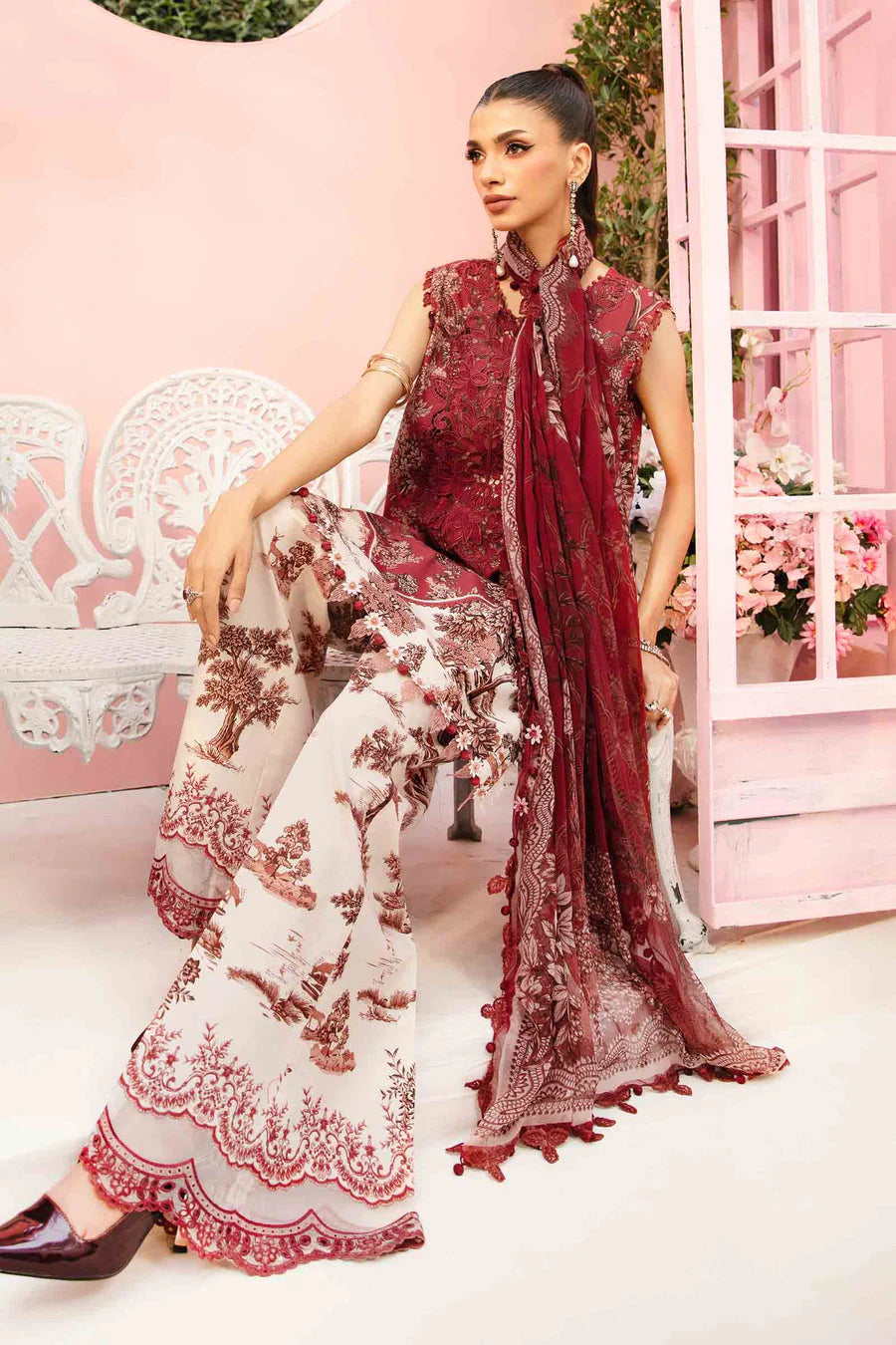 Maria.B Unstitched Mprints '25 - MPT-2608-A