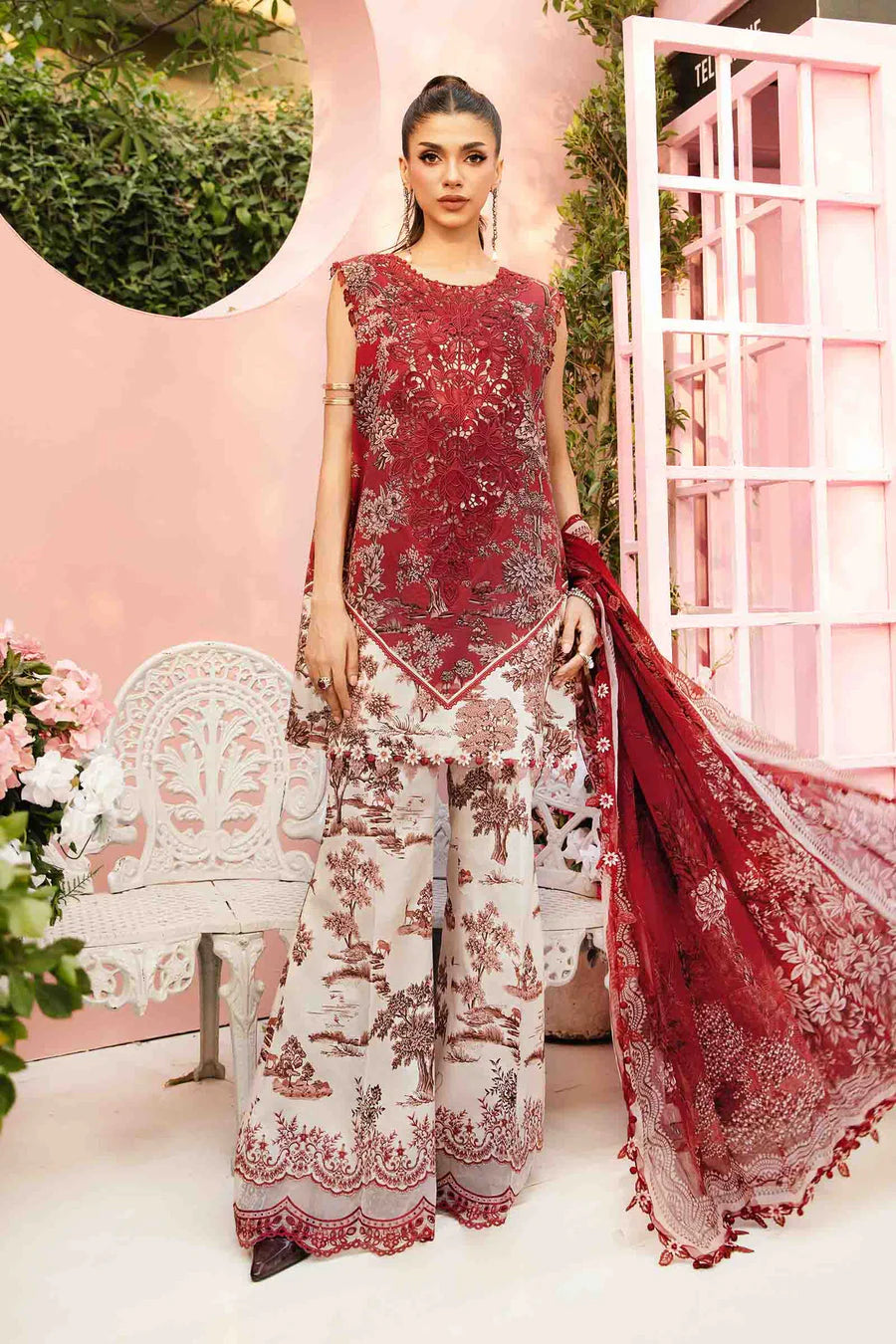 Maria.B Unstitched Mprints '25 - MPT-2608-A