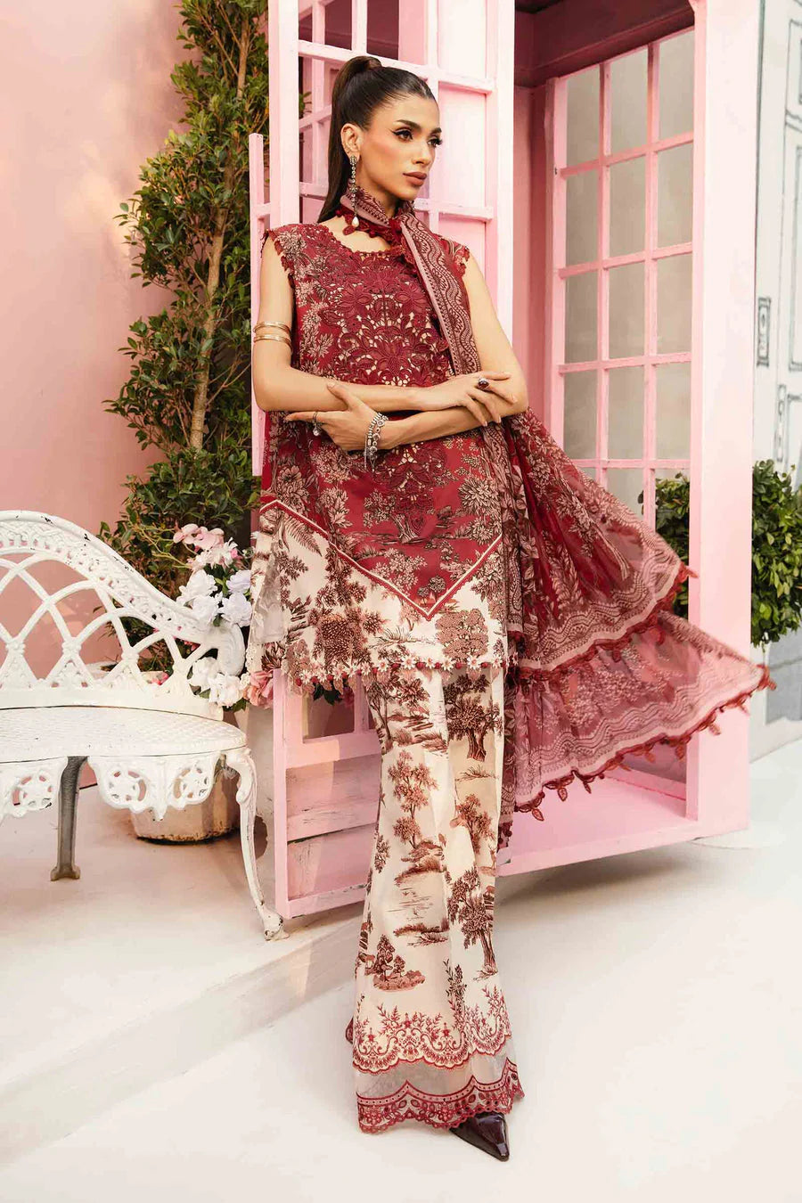 Maria.B Unstitched Mprints '25 - MPT-2608-A
