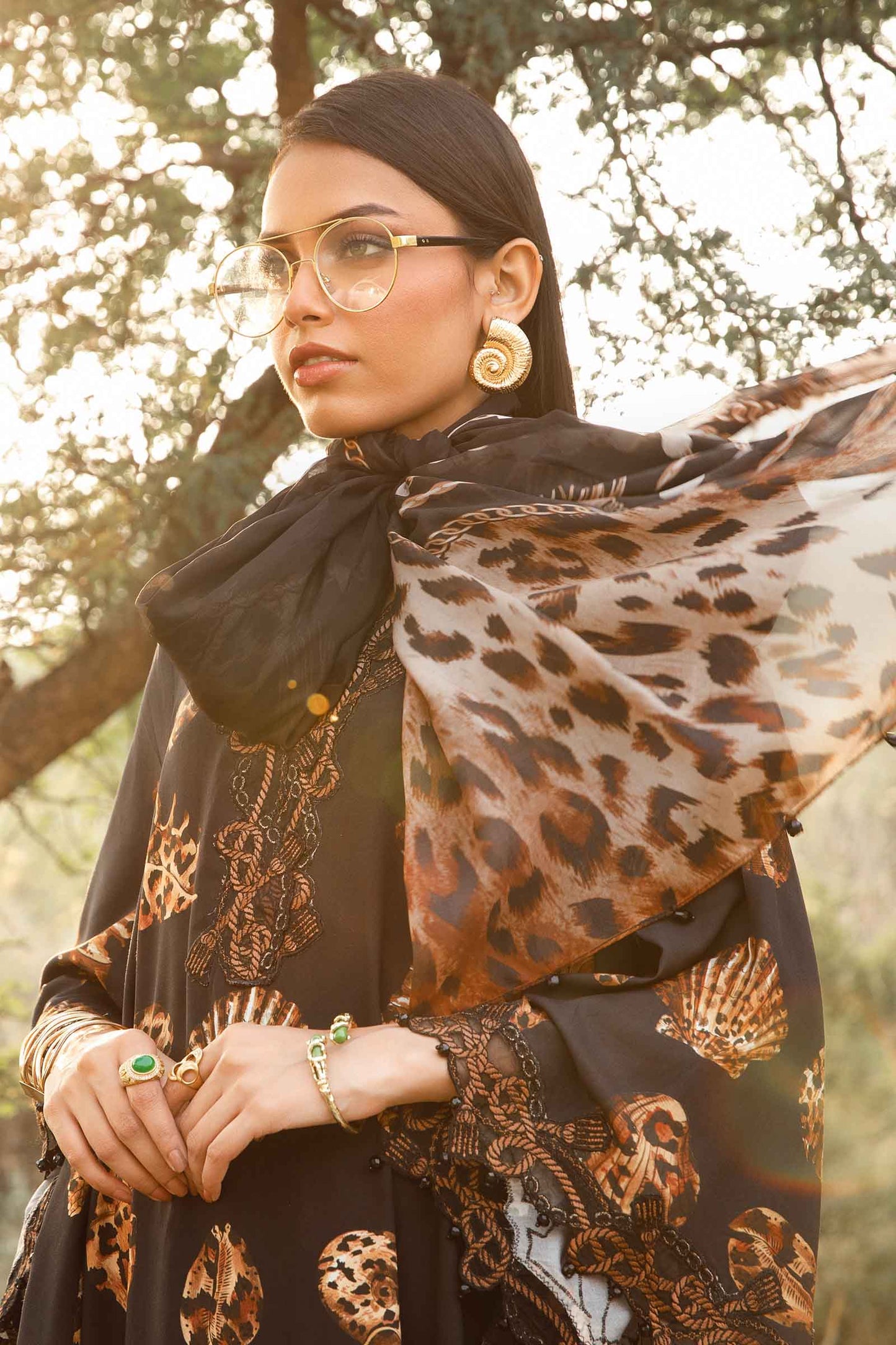 Maria.B Mprints'24 - 3 Piece Unstitched Printed Linen Suit | MPT-2410-B