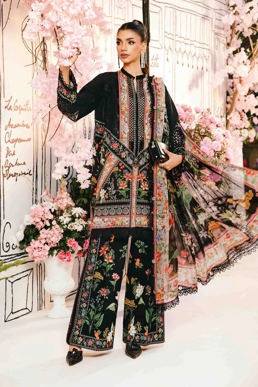 Maria.B Unstitched Mprints '25 - MPT-2610-B