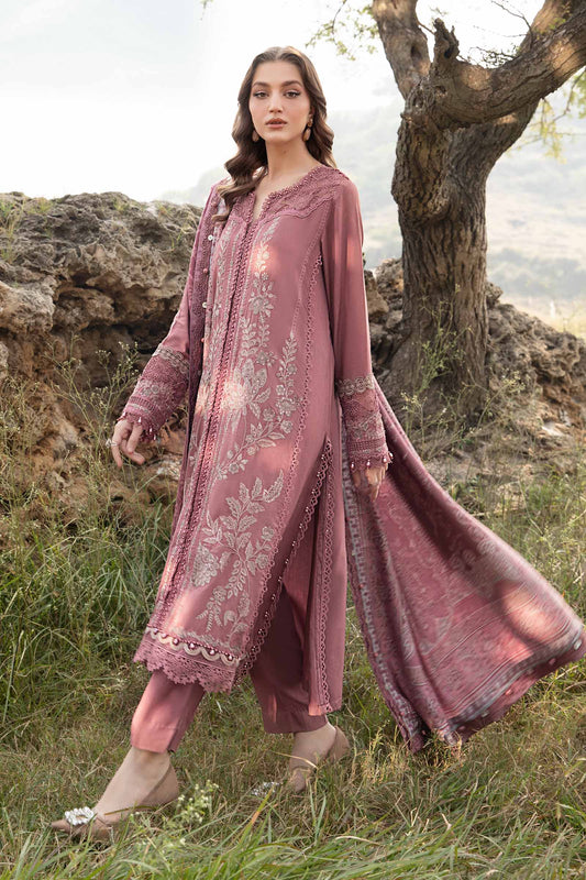 Maria.B Mprints'24 - 3 Piece Unstitched Printed Linen Suit | MPT-2404-A
