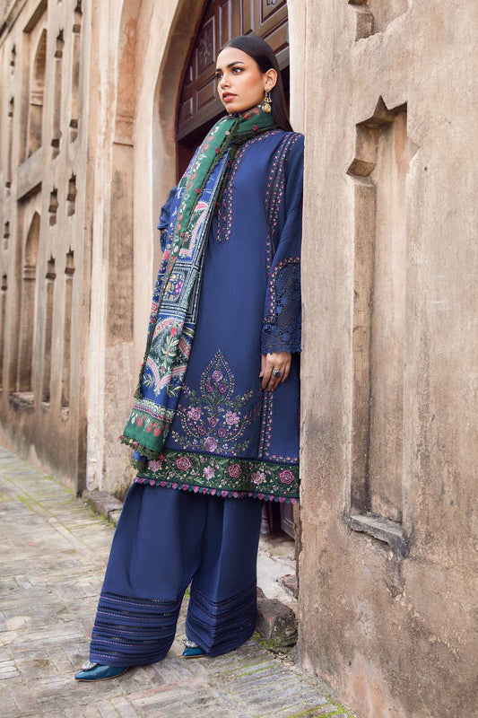 Maria.B Mprints'24 - 3 Piece Unstitched Printed Linen Suit | MPT-2405-A