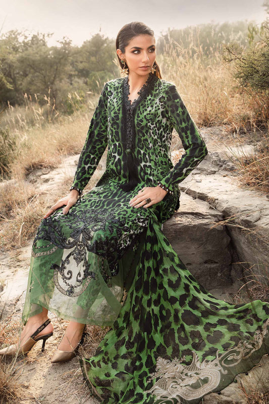 Maria.B Mprints'24 - 3 Piece Unstitched Printed Linen Suit | MPT-2409-A