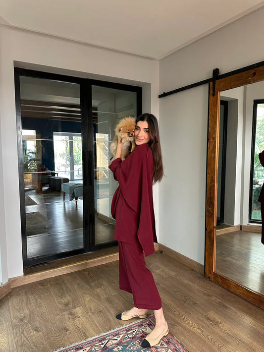 WINE RED BIZU SET | Sak Atelier