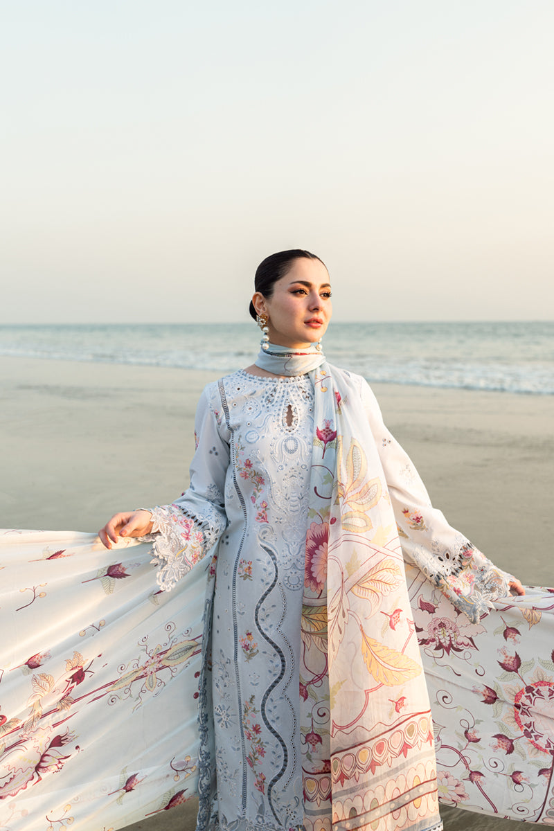 Qalamkar Luxury Lawn | Sahil 2025 | FK-02 ISABELLA